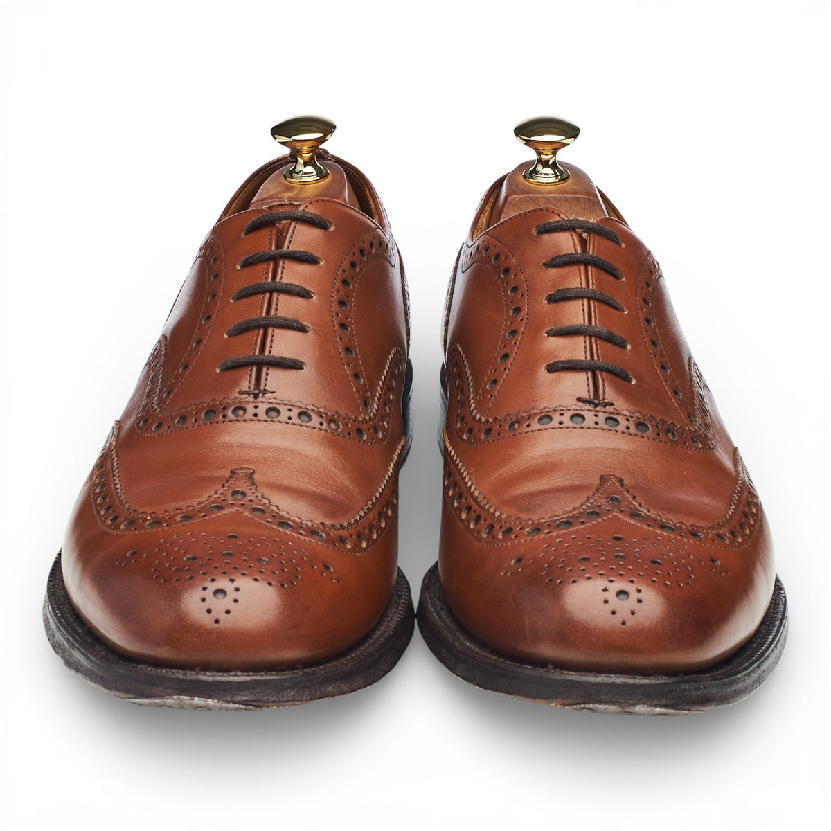 'Attleborough' Brown Leather Oxford Brogues UK 10 F