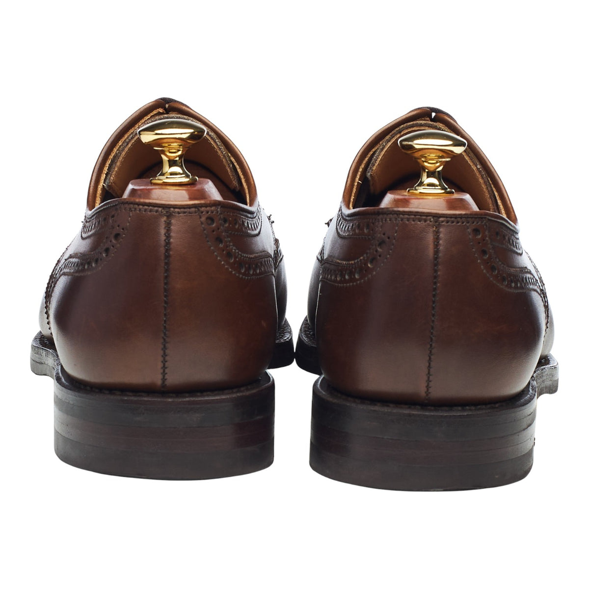 'Swansea' Dark Brown Leather Derby Brogues UK 9 E