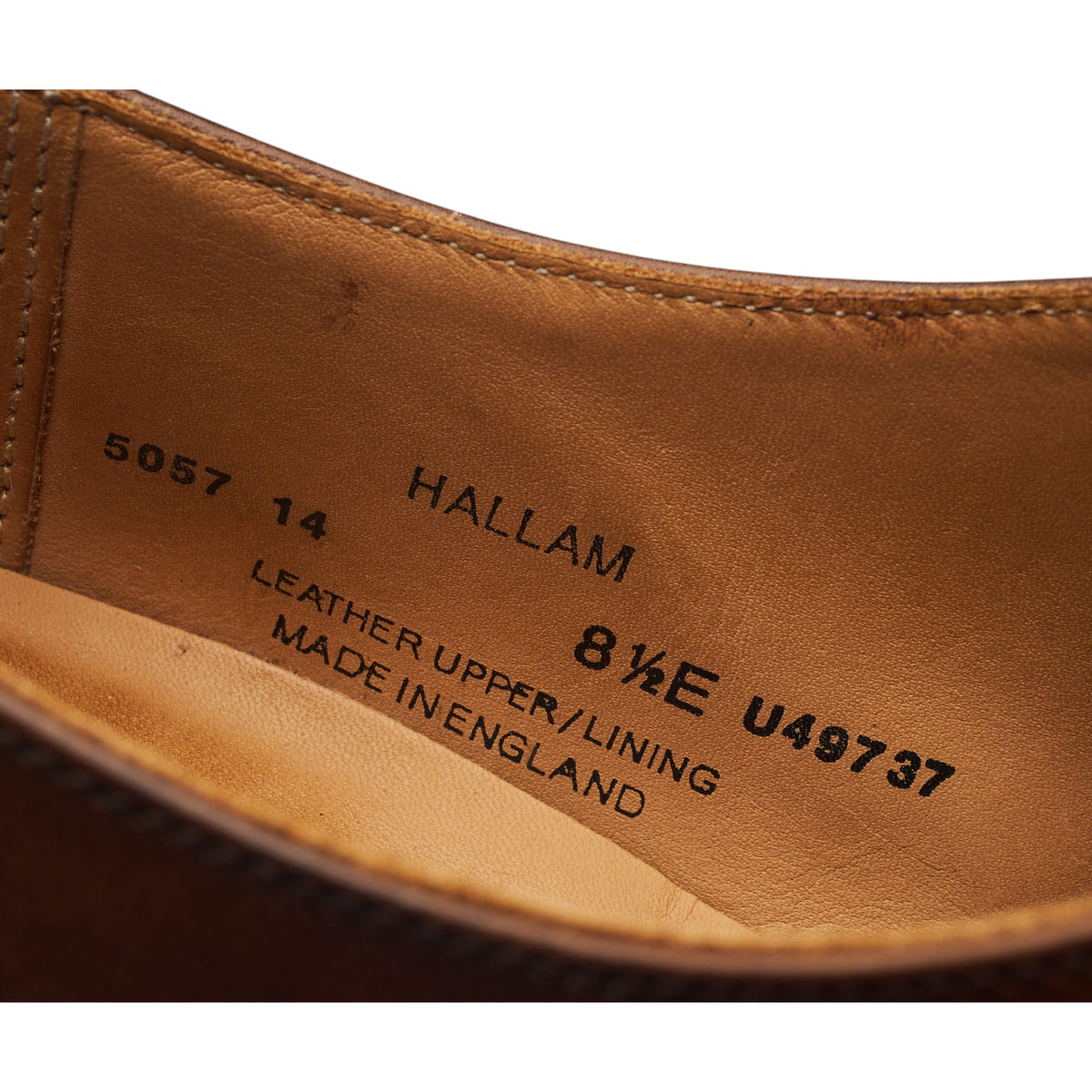 'Hallam' Dark Brown Leather Oxford UK 8.5 E