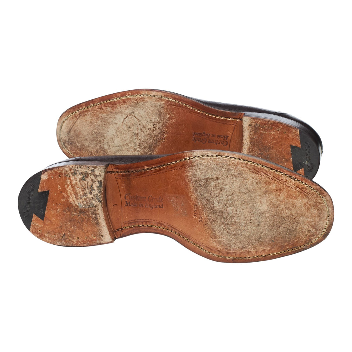 'Kingsley 2' Dark Brown Grain Leather Tassel Loafers UK 7 F