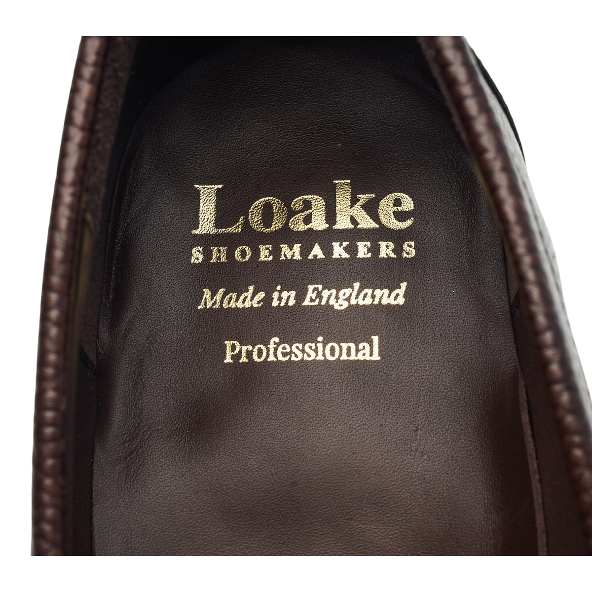 'Imperial' Dark Brown Grain Leather Loafers UK 9 F