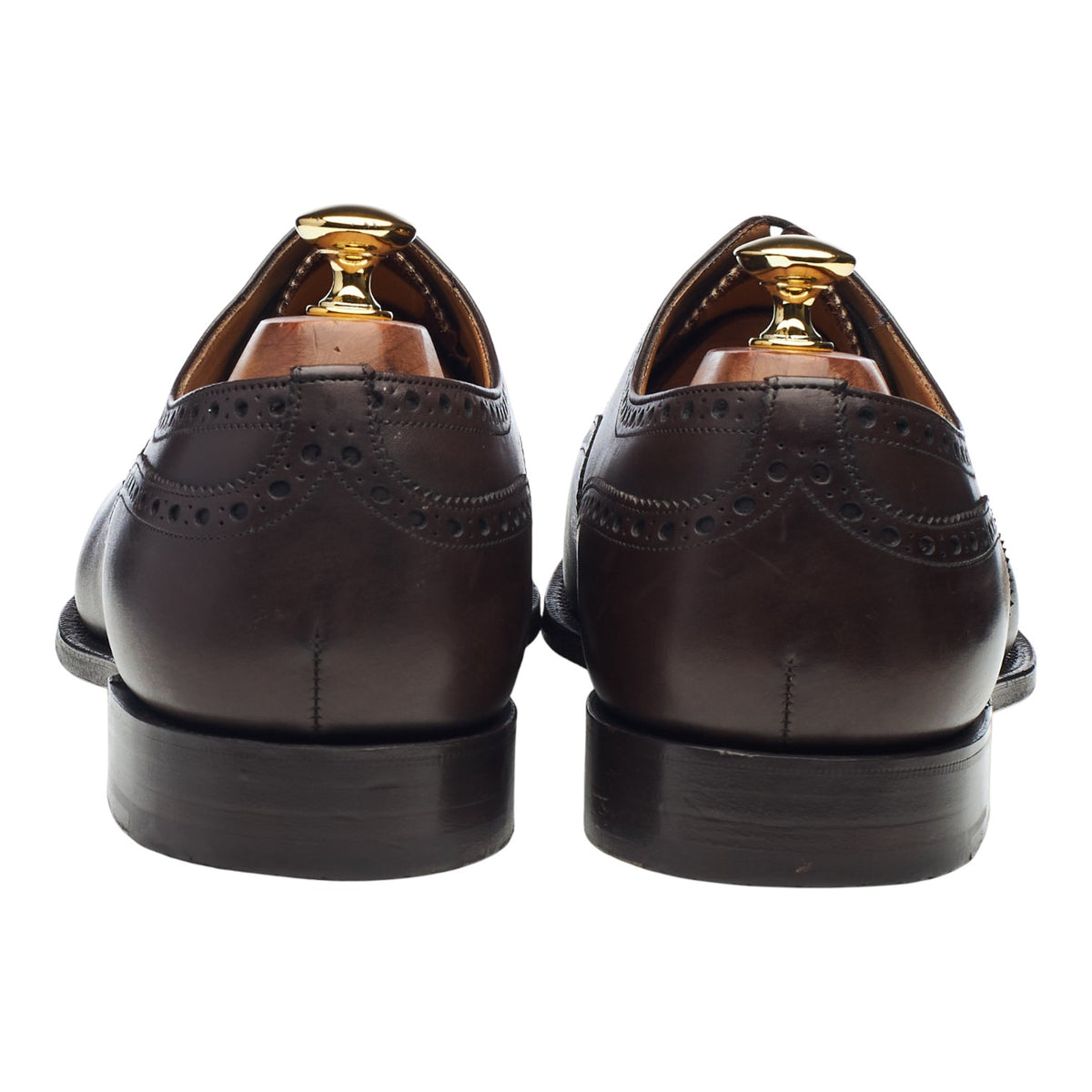 'Diplomat' Dark Brown Leather Oxford Brogues UK 10.5 G
