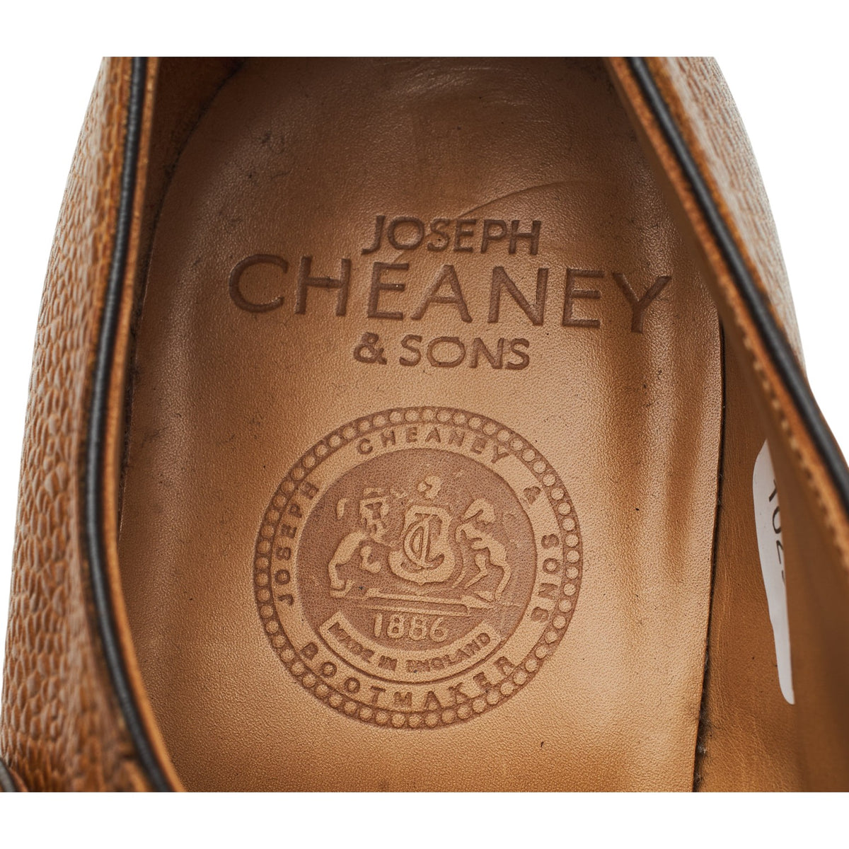 'Edmund' Tan Brown Grain Leather Double Monk Strap UK 7.5 F