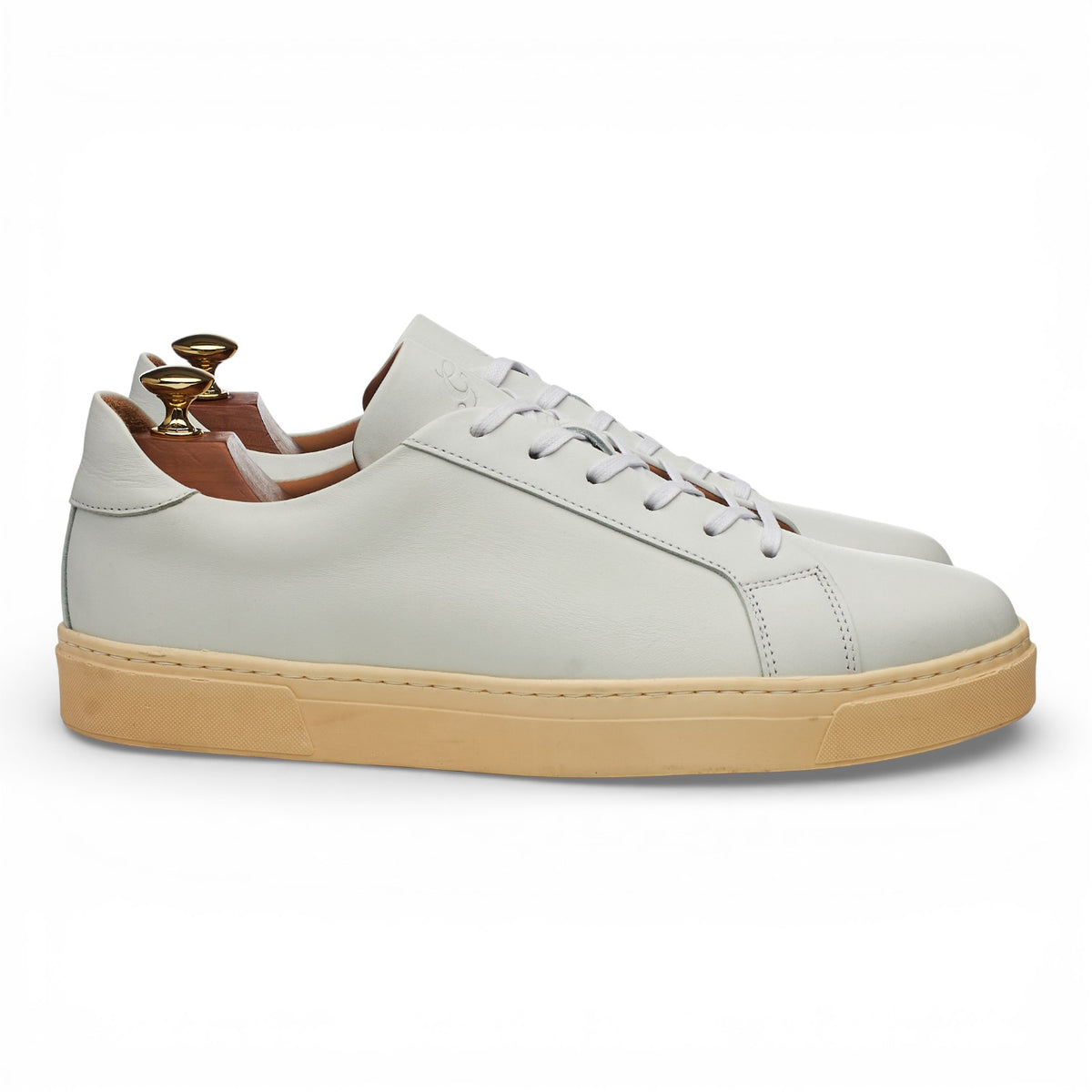 'Jack lll' White Leather Sneakers UK 9