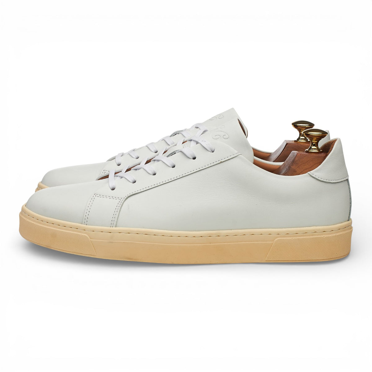 'Jack lll' White Leather Sneakers UK 9