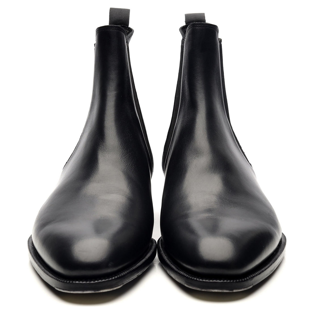 &#39;BTS 211&#39; Black Leather Chelsea Boots UK 9