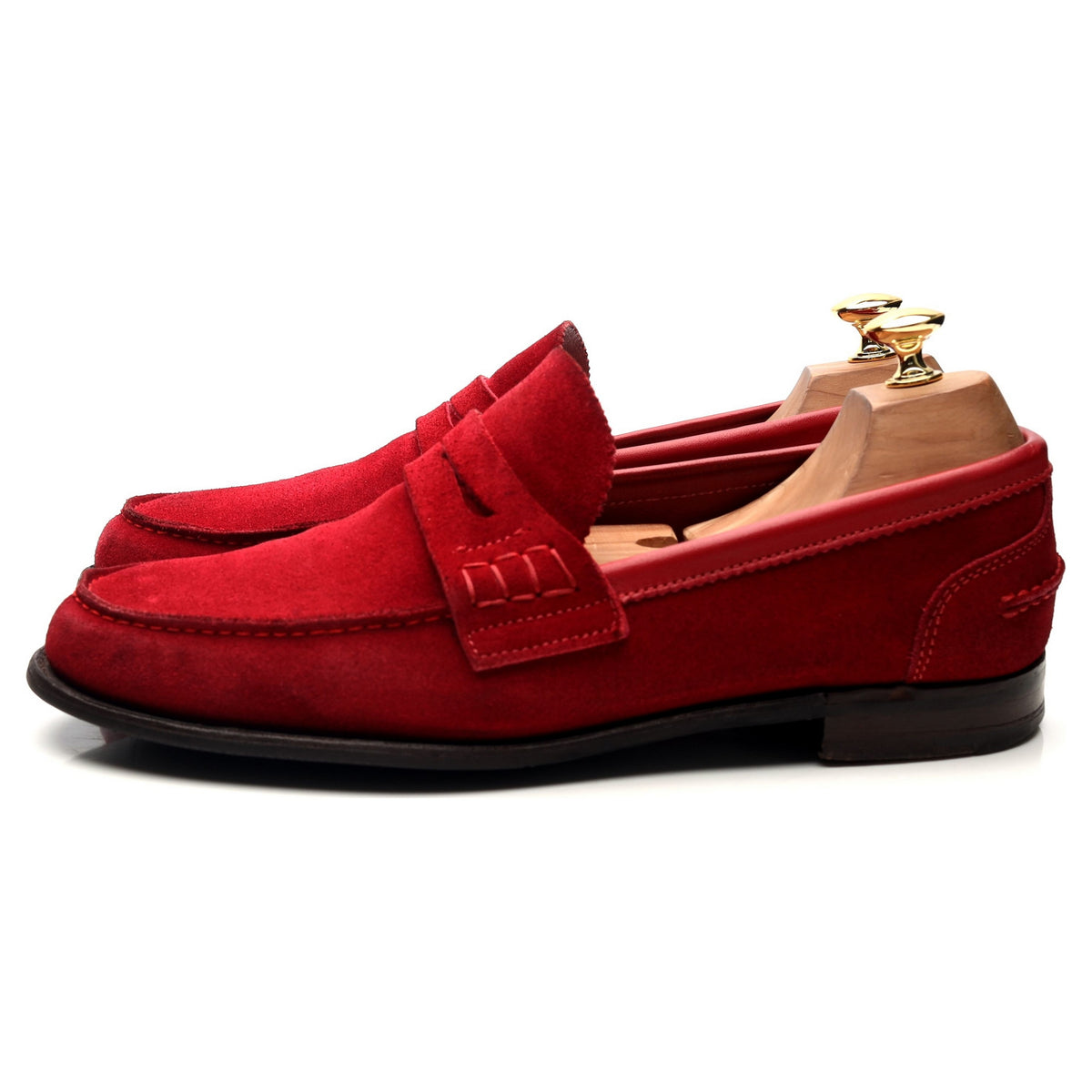 &#39;Dover D&#39; Red Suede Loafers UK 9 F