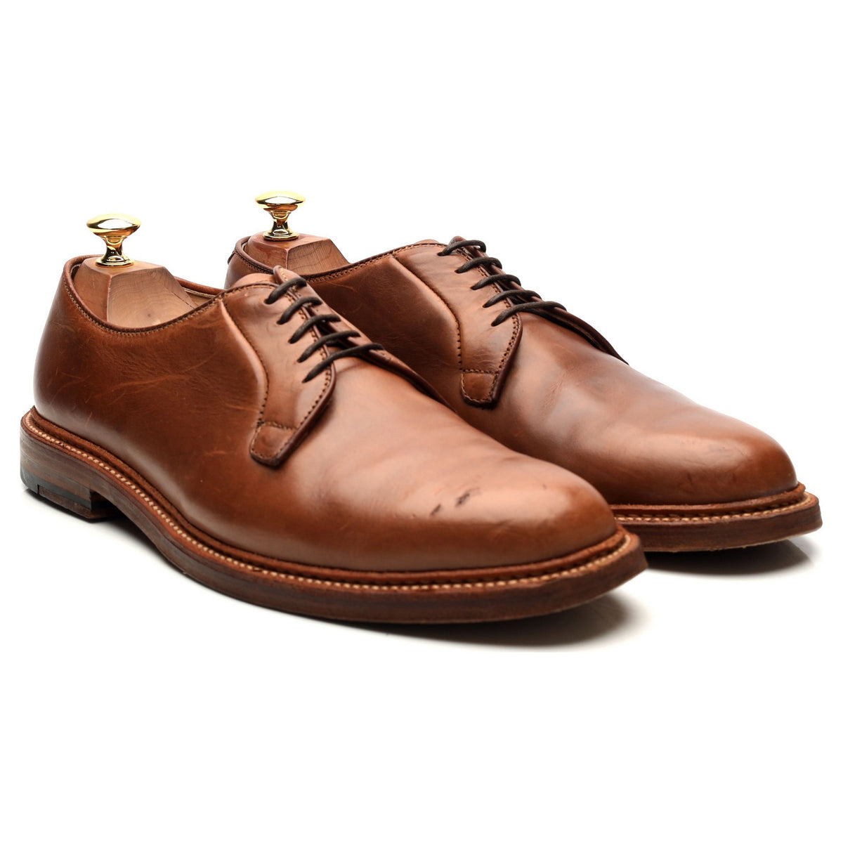&#39;9501&#39; Brown Leather Derby UK 9.5 US 10 D