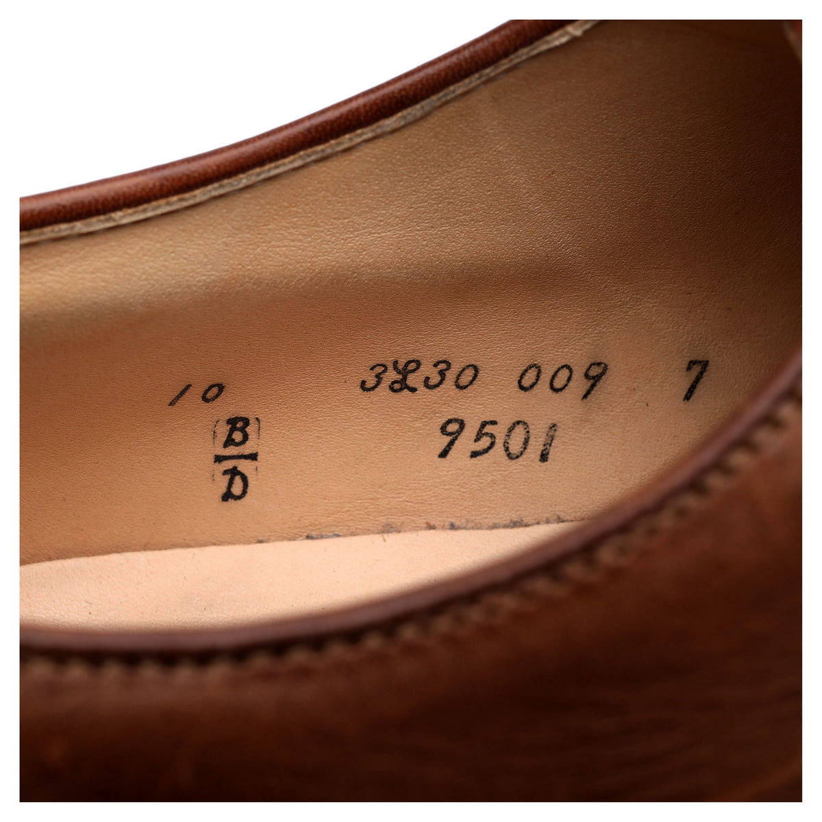 &#39;9501&#39; Brown Leather Derby UK 9.5 US 10 D