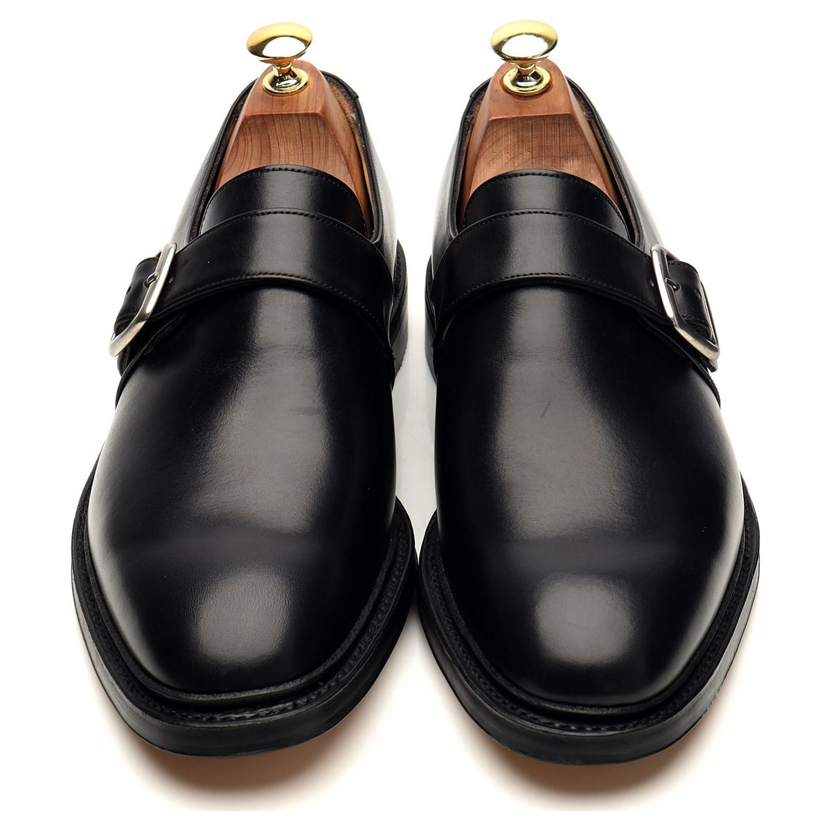 Matthew Dack &#39;Elgin&#39; Black Leather Monk Strap UK 8.5 F