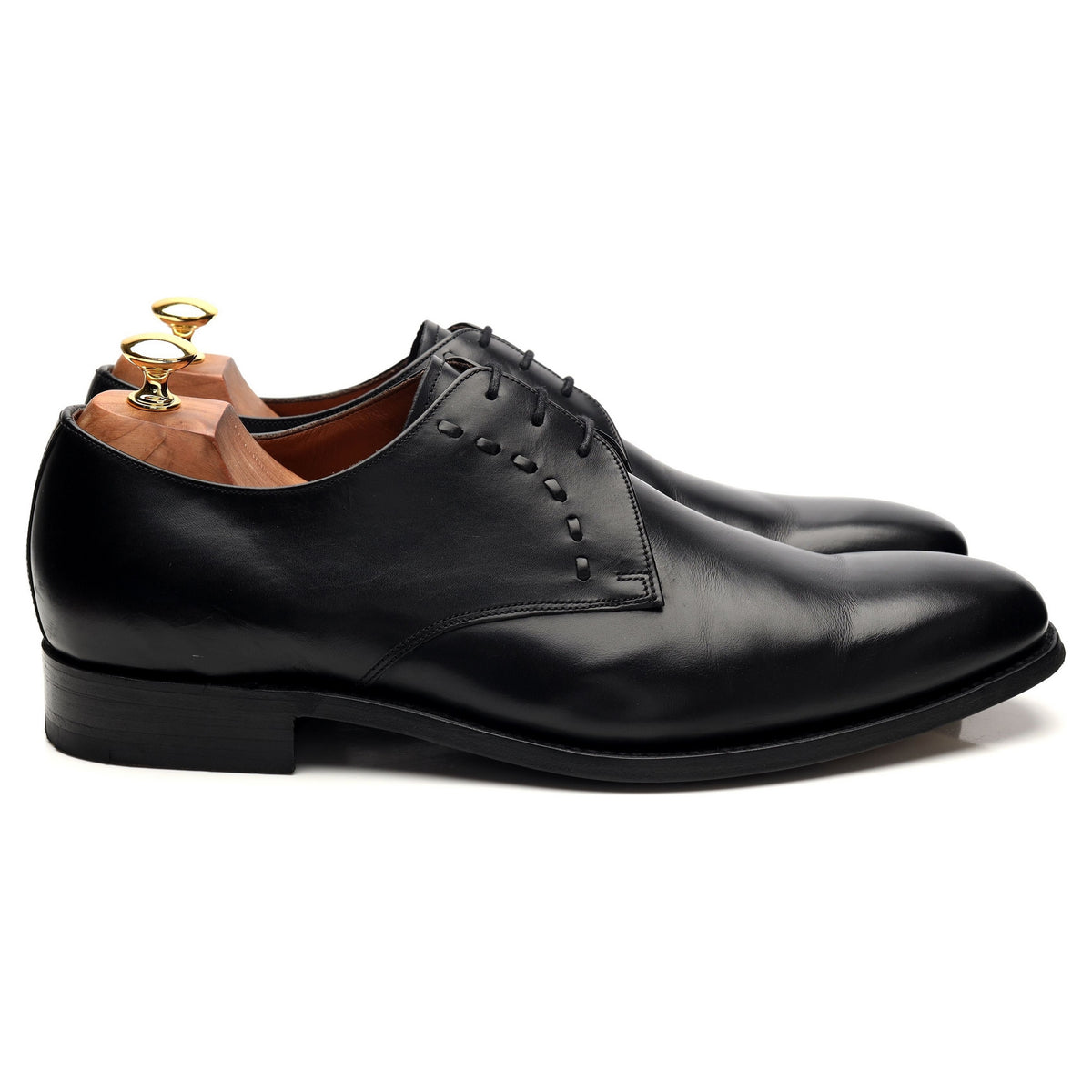 Russell &amp; Bromley &#39;Kingston&#39; Black Leather Derby UK 10.5 FX