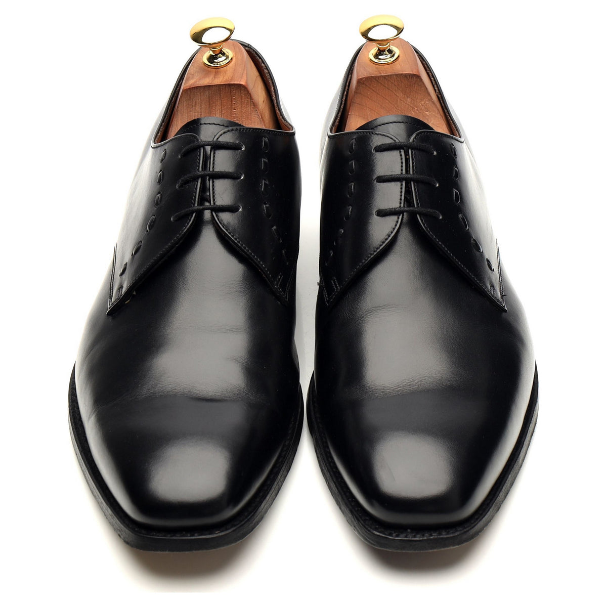 Russell &amp; Bromley &#39;Kingston&#39; Black Leather Derby UK 10.5 FX