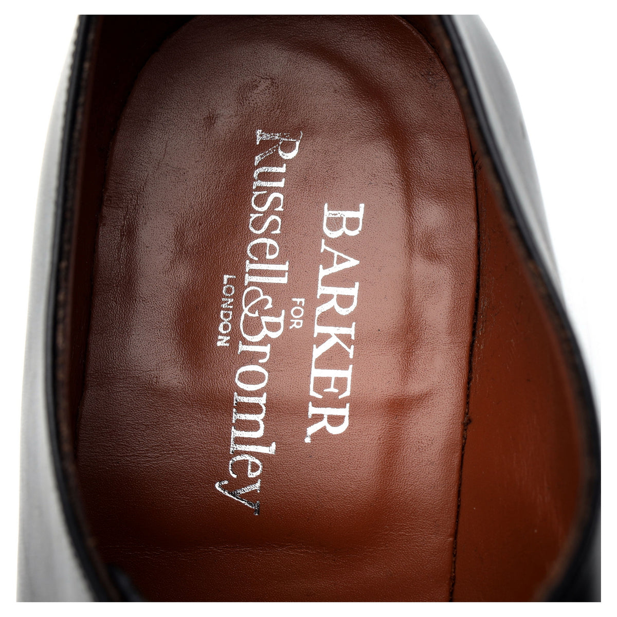 Russell &amp; Bromley &#39;Kingston&#39; Black Leather Derby UK 10.5 FX