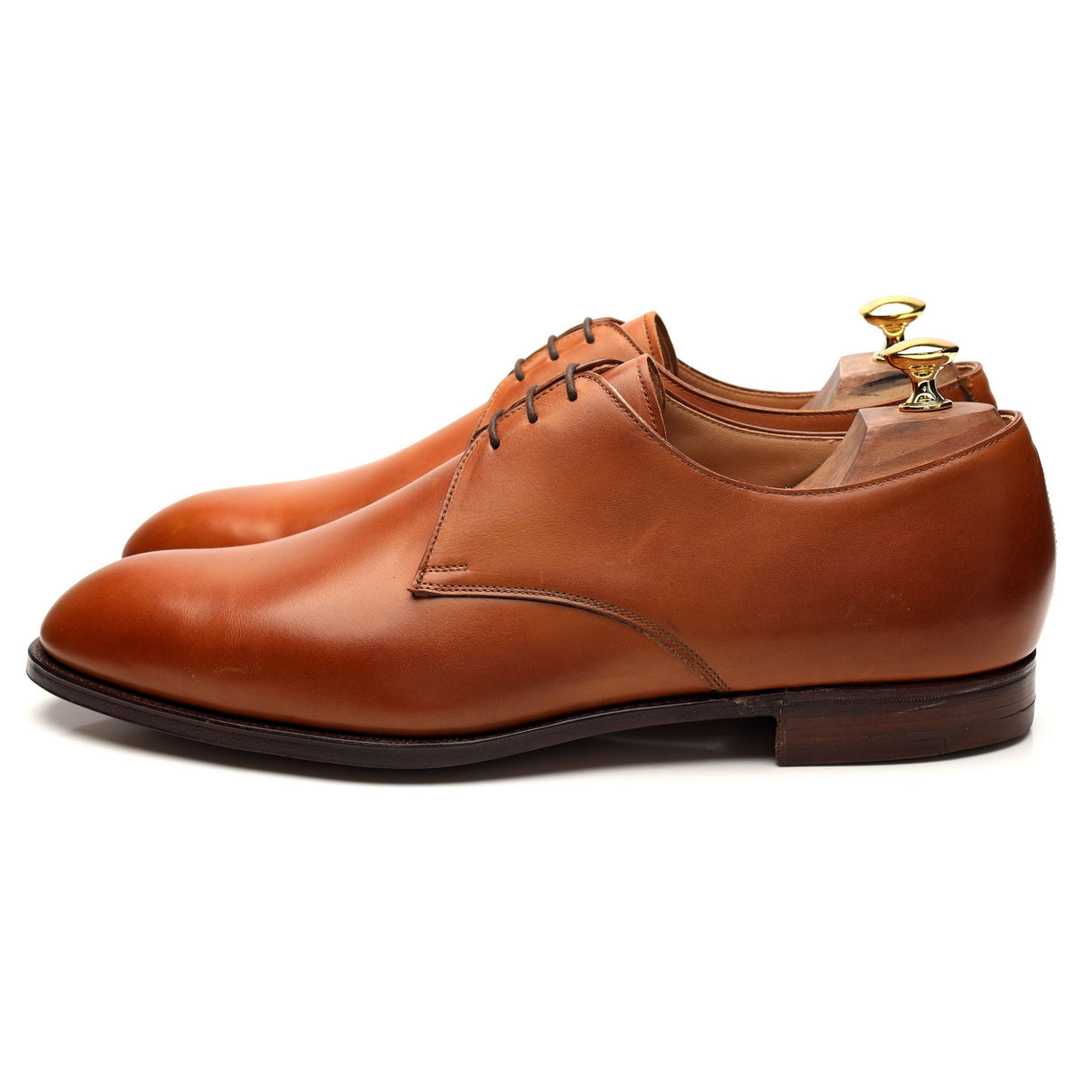 &#39;Sherwood&#39; Tan Brown Leather Derby UK 11.5 D