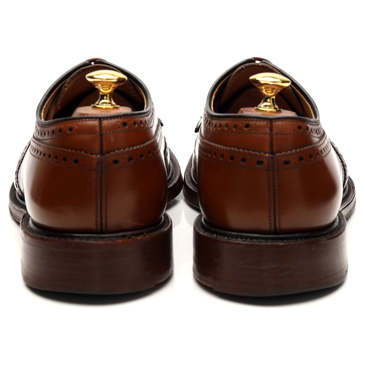 &#39;Grafton&#39; Brown Leather Derby Brogue UK 10.5 G