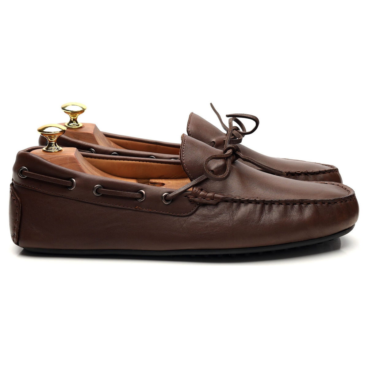 Brown Leather Driving Loafer UK 8