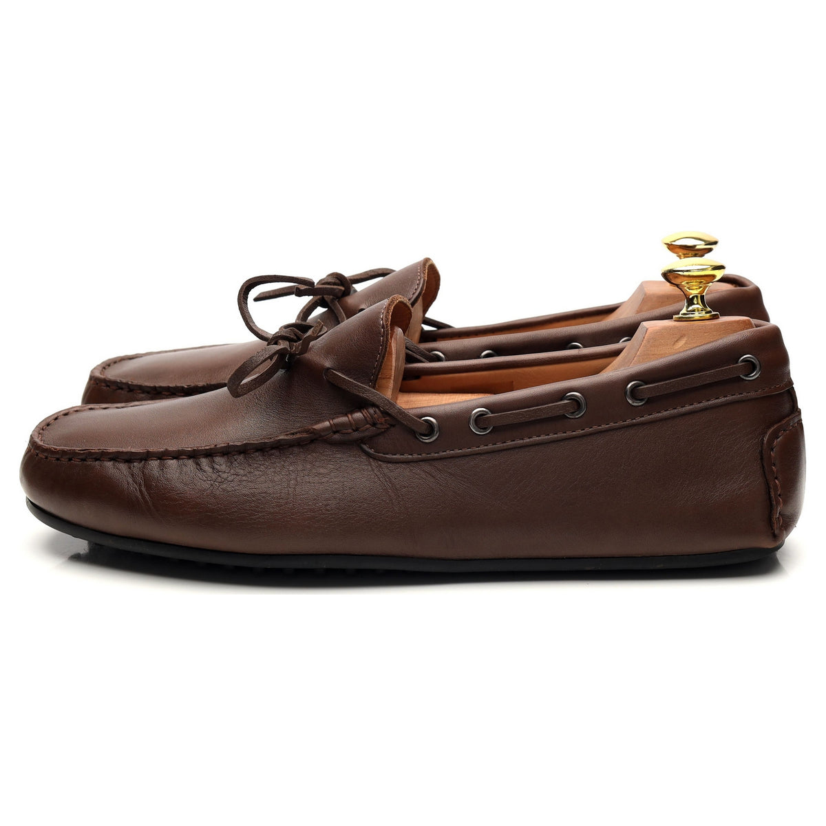 Brown Leather Driving Loafer UK 8