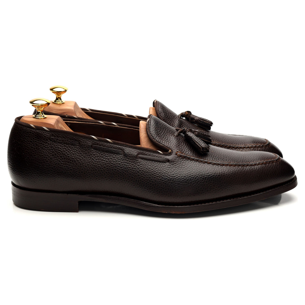 &#39;Moxham 2&#39; Dark Brown Leather Tassel Loafer UK 11 US 12