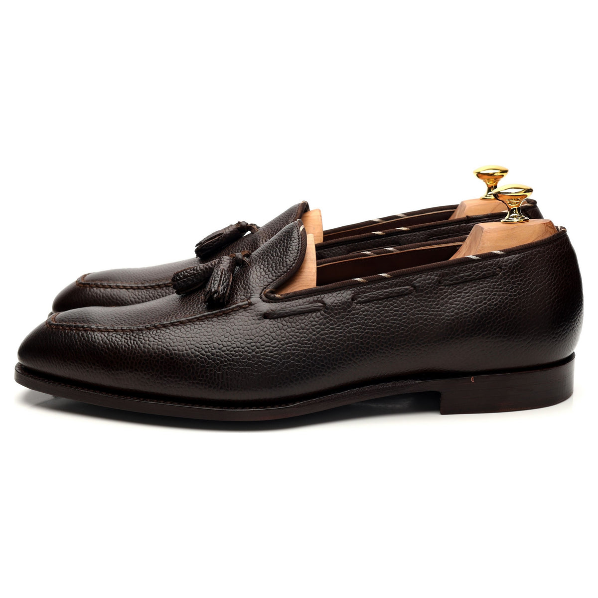 &#39;Moxham 2&#39; Dark Brown Leather Tassel Loafer UK 11 US 12