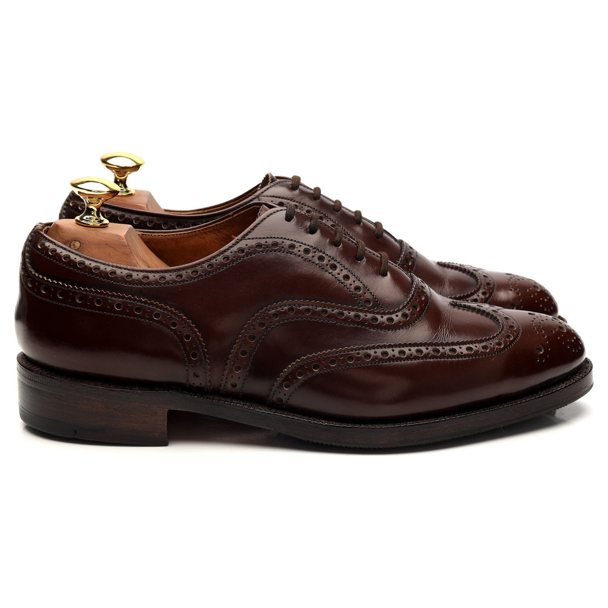 Dark Brown Leather Oxford Brogues UK 6 F