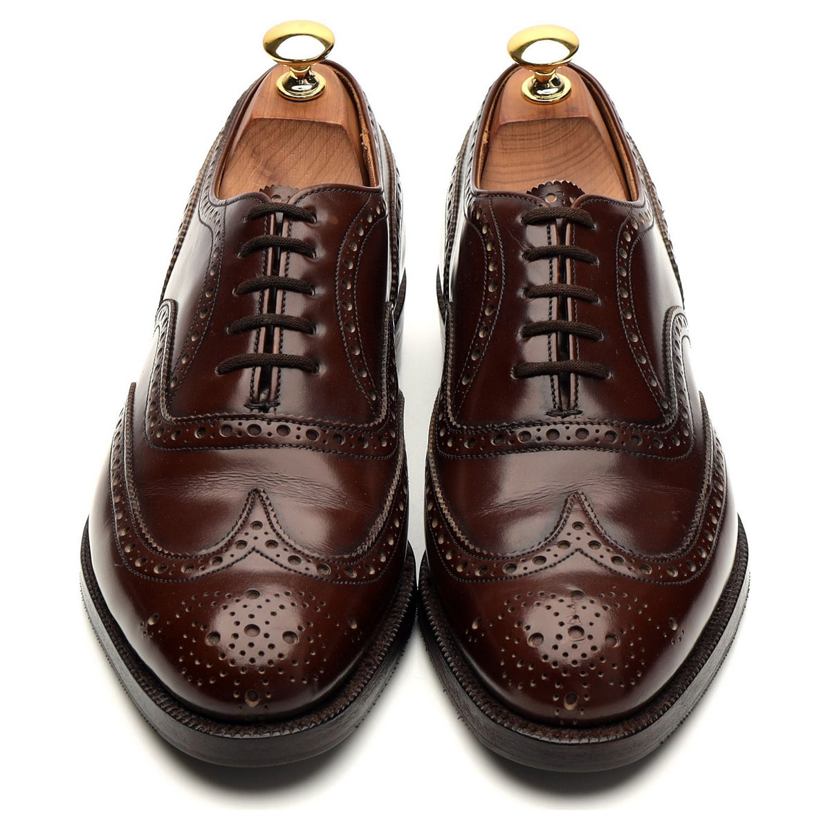 Dark Brown Leather Oxford Brogues UK 6 F