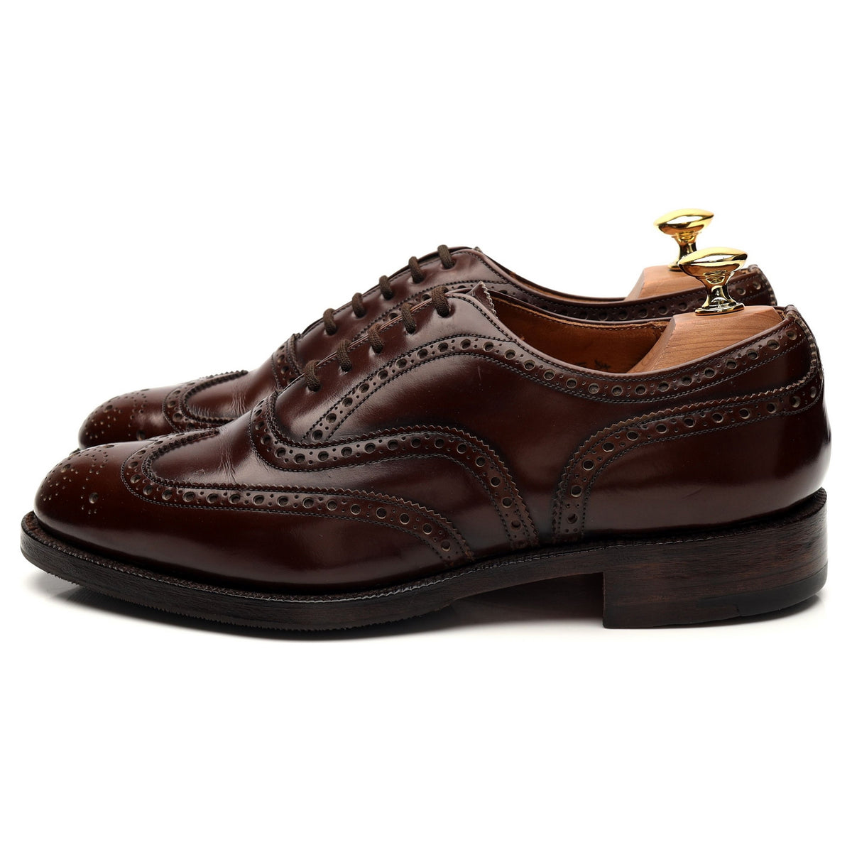 Dark Brown Leather Oxford Brogues UK 6 F