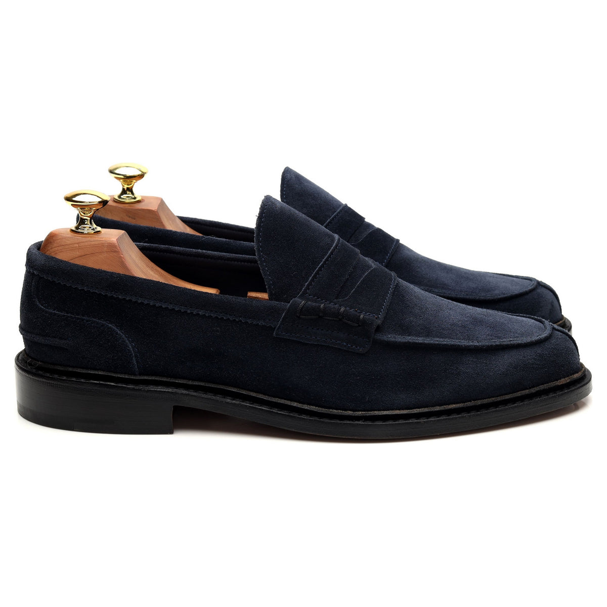 &#39;Adam&#39; Navy Blue Suede Loafer UK 8.5