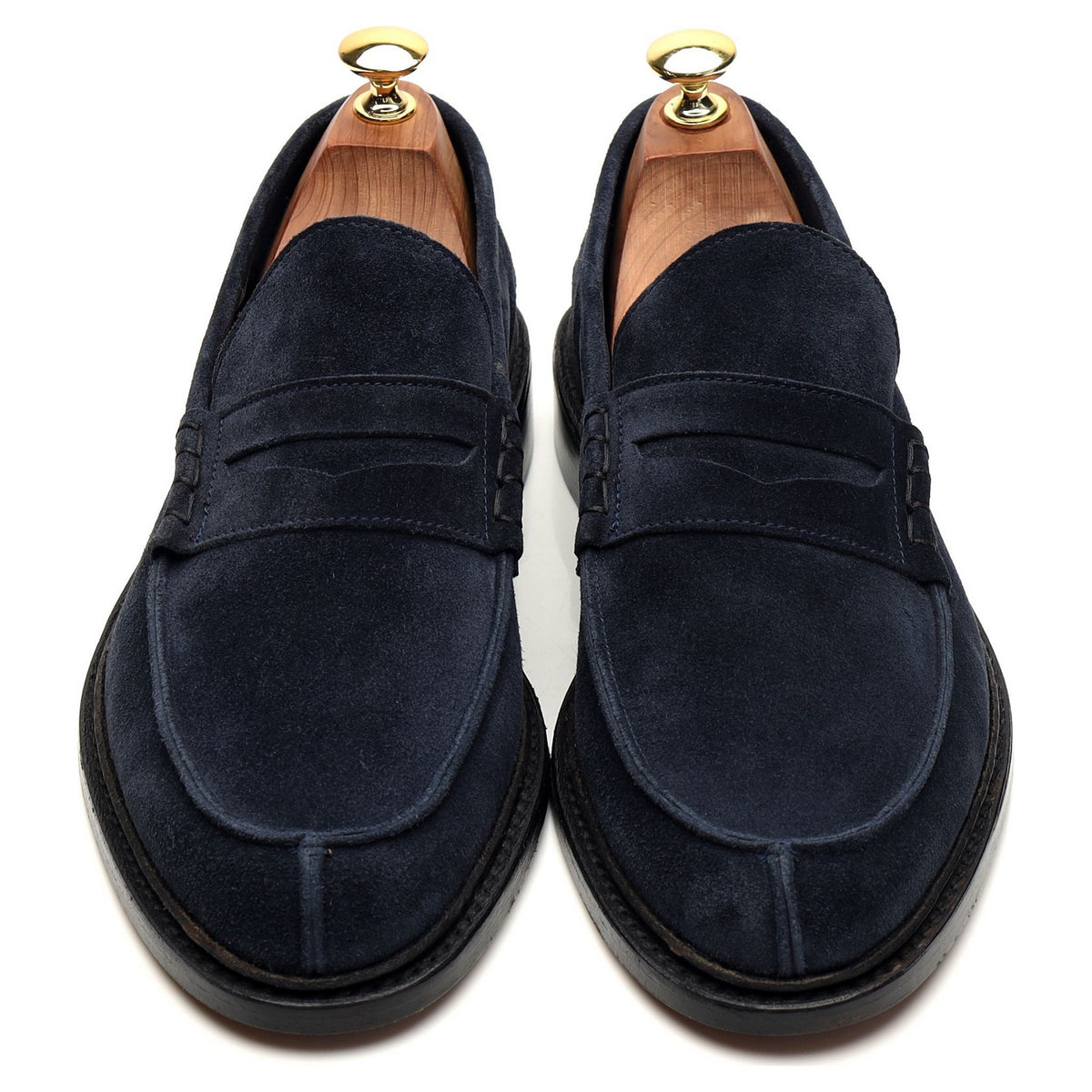 &#39;Adam&#39; Navy Blue Suede Loafer UK 8.5