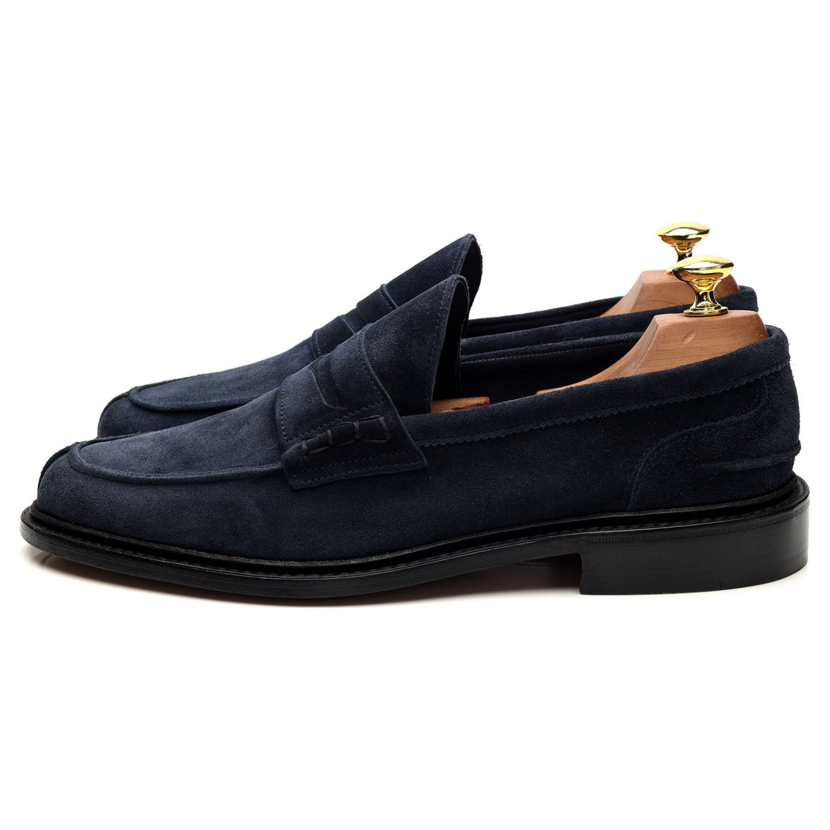 &#39;Adam&#39; Navy Blue Suede Loafer UK 8.5