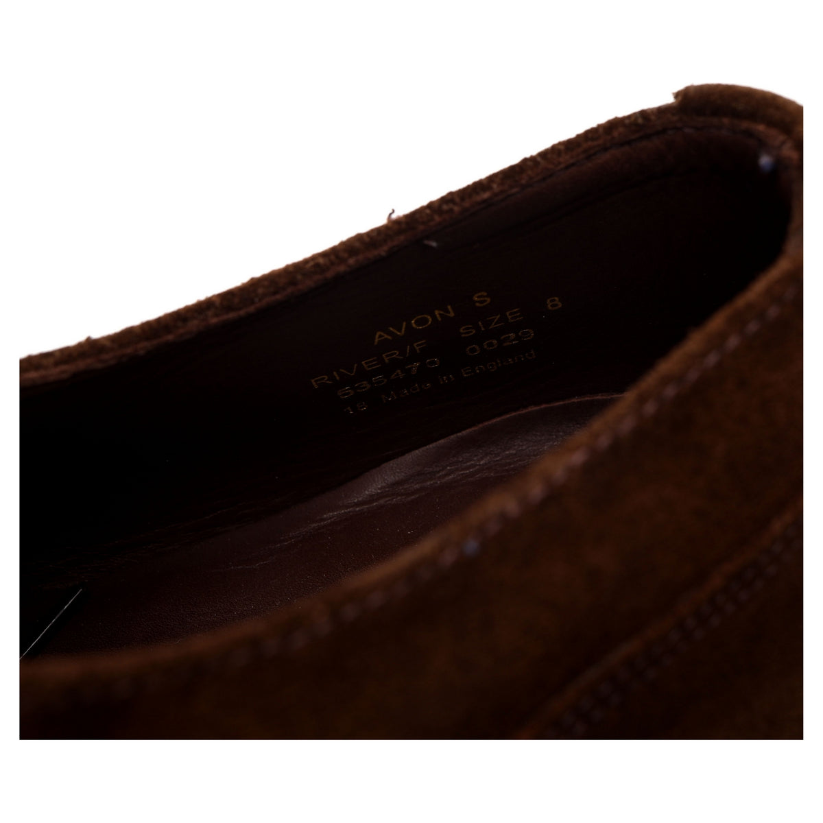 1880 Legacy &#39;Avon&#39; Brown Suede Derby UK 8 F