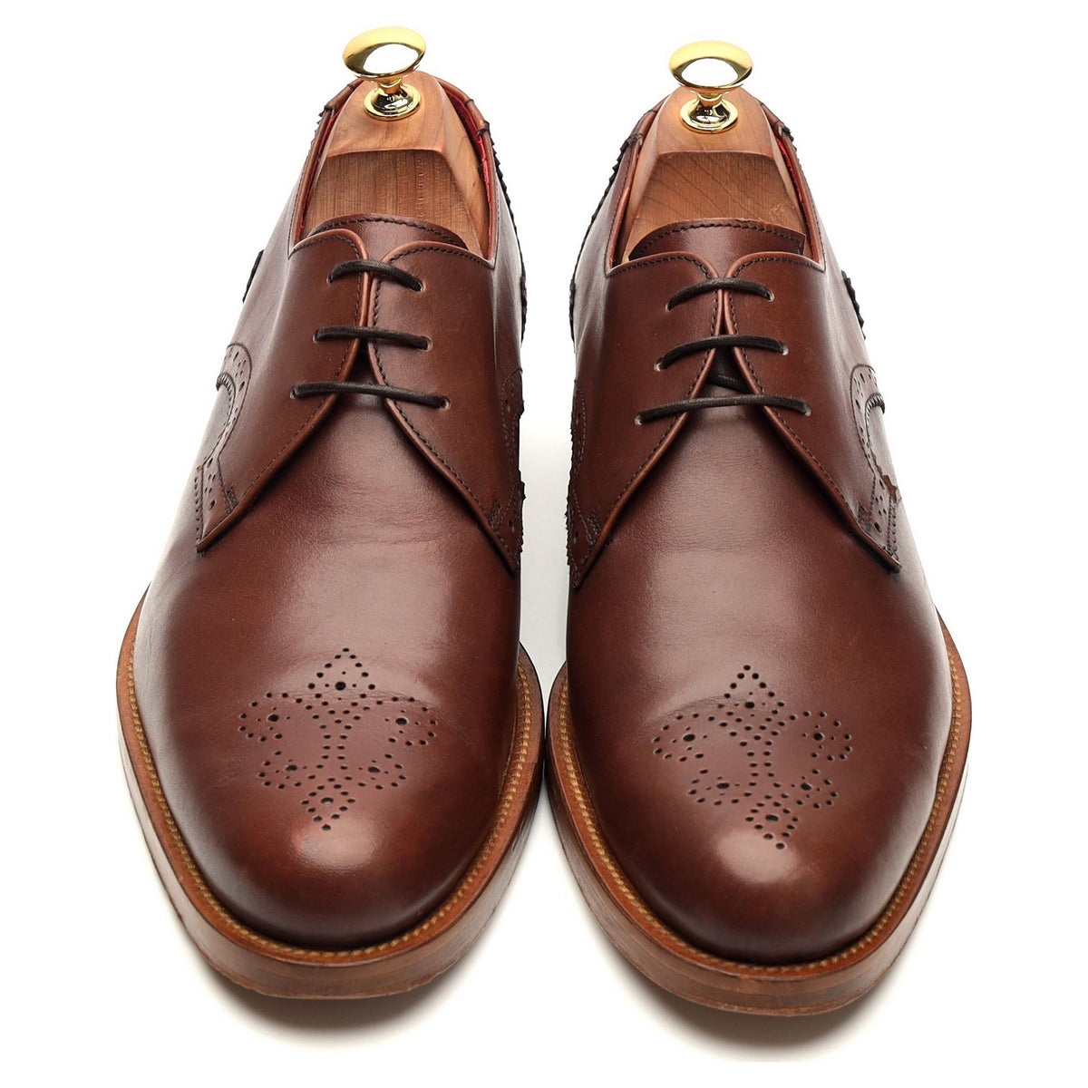 &#39;Muse&#39; Brown Leather Derby UK 10 F