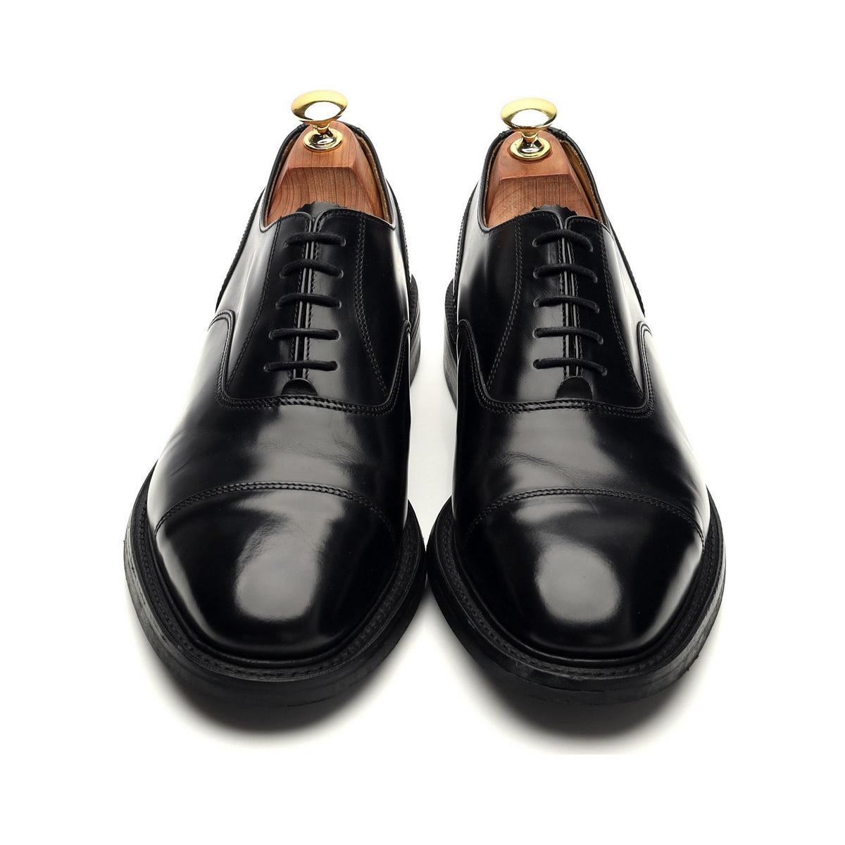 &#39;805&#39; Black Leather Oxford UK 8 F