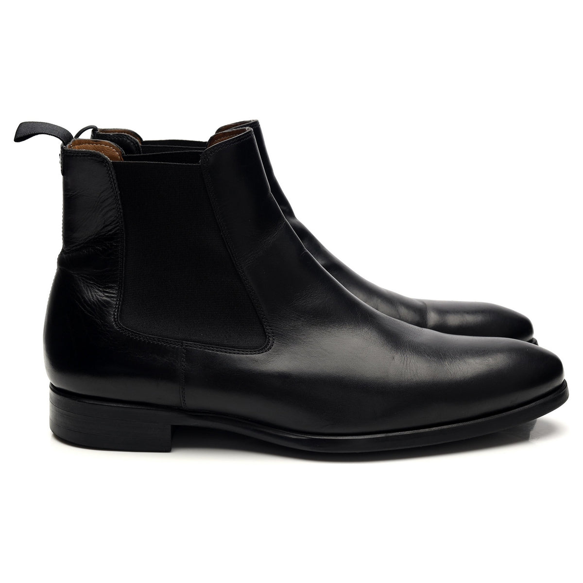 &#39;21248&#39; Black Leather Chelsea Boots UK 7 EU 41