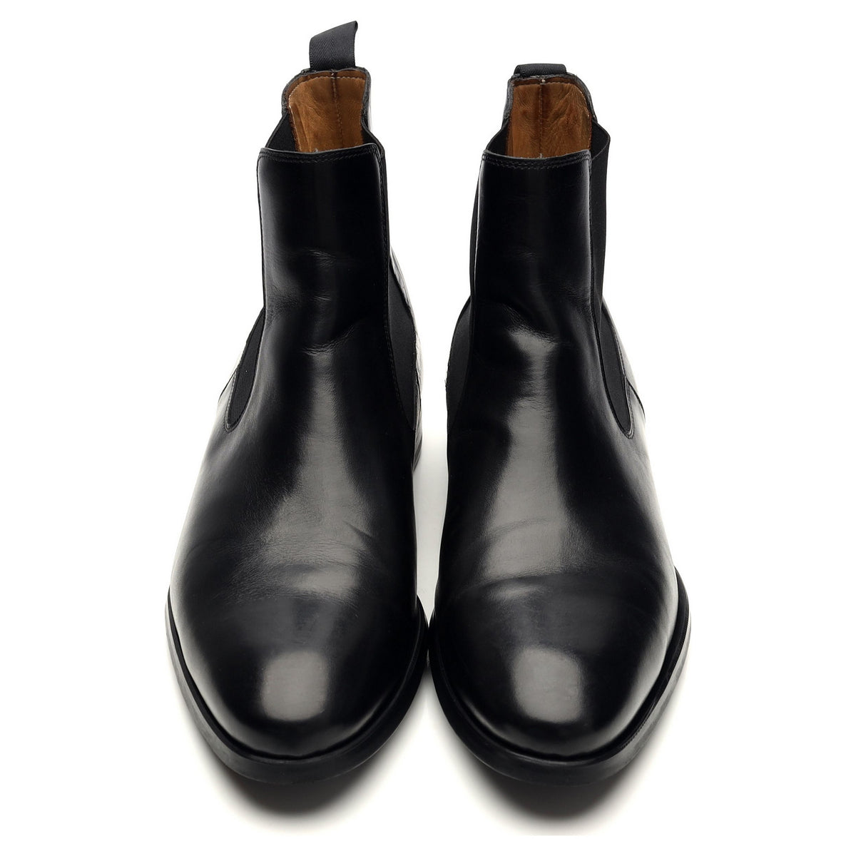 &#39;21248&#39; Black Leather Chelsea Boots UK 7 EU 41