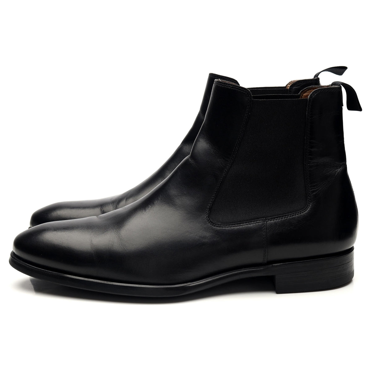 &#39;21248&#39; Black Leather Chelsea Boots UK 7 EU 41