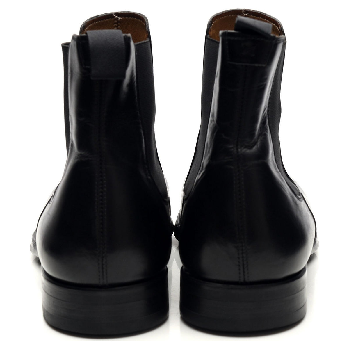 &#39;21248&#39; Black Leather Chelsea Boots UK 7 EU 41