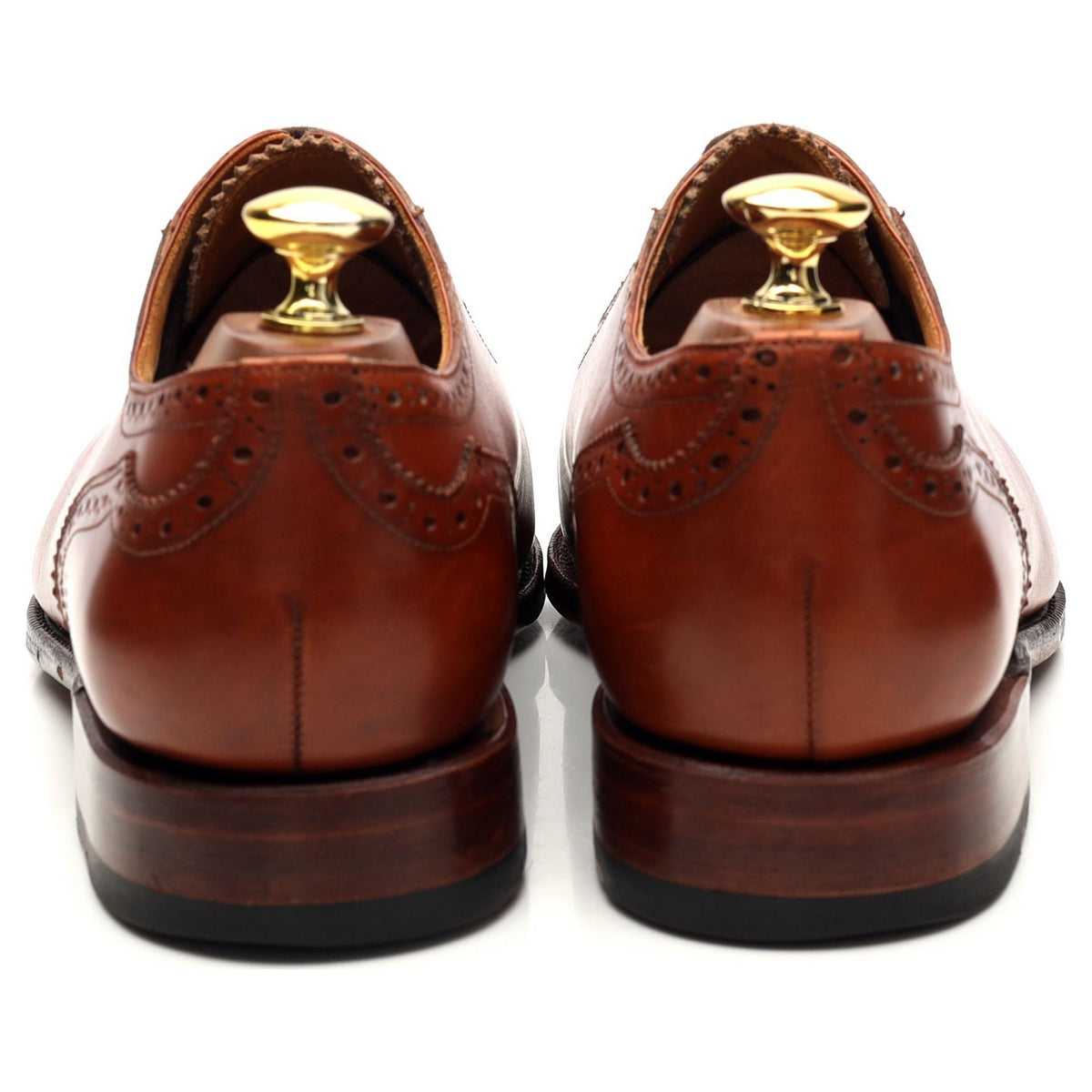 &#39;101565&#39; Tan Brown Leather Oxford UK 8