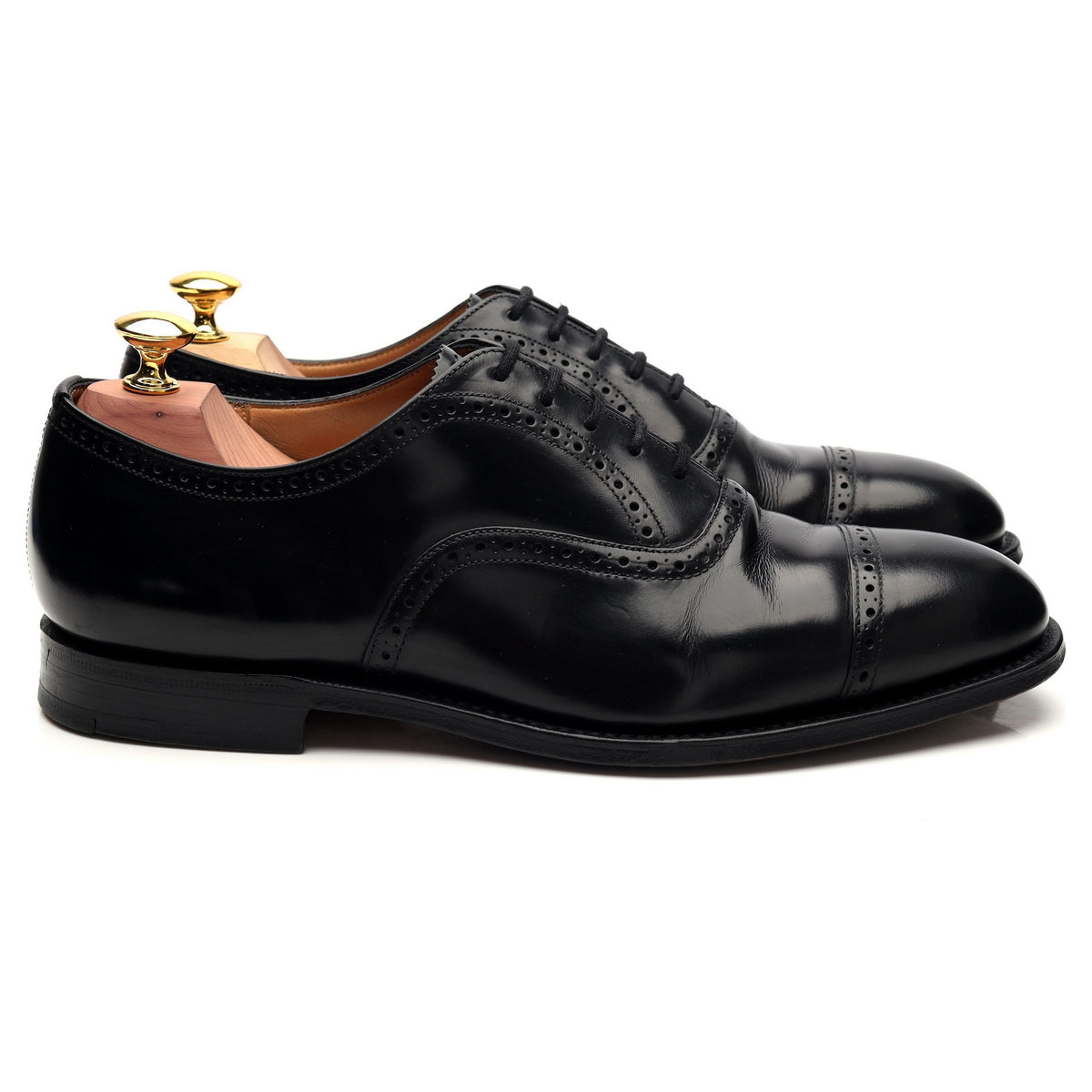 &#39;Legate&#39; Black Leather Oxford UK 7.5 G