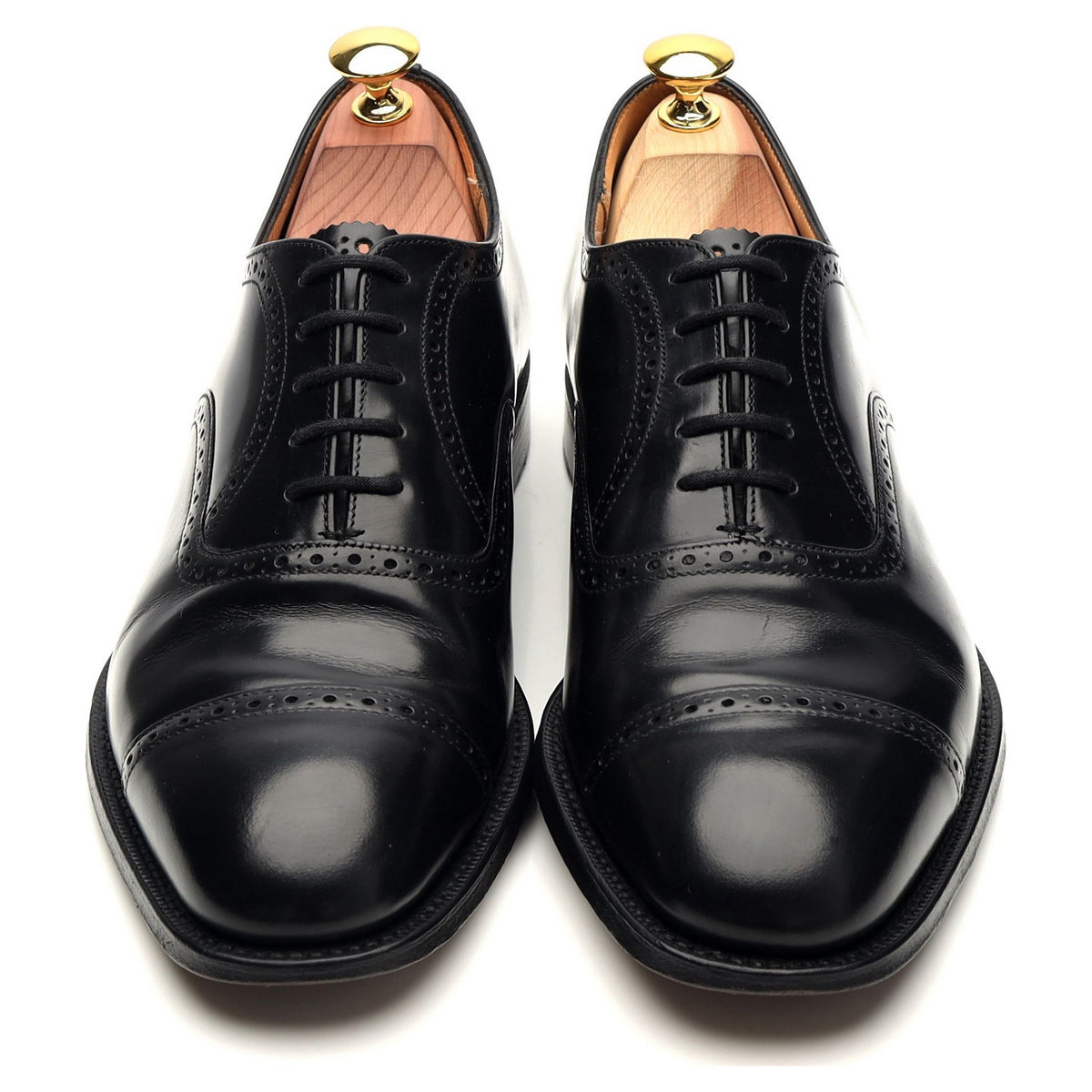 &#39;Legate&#39; Black Leather Oxford UK 7.5 G