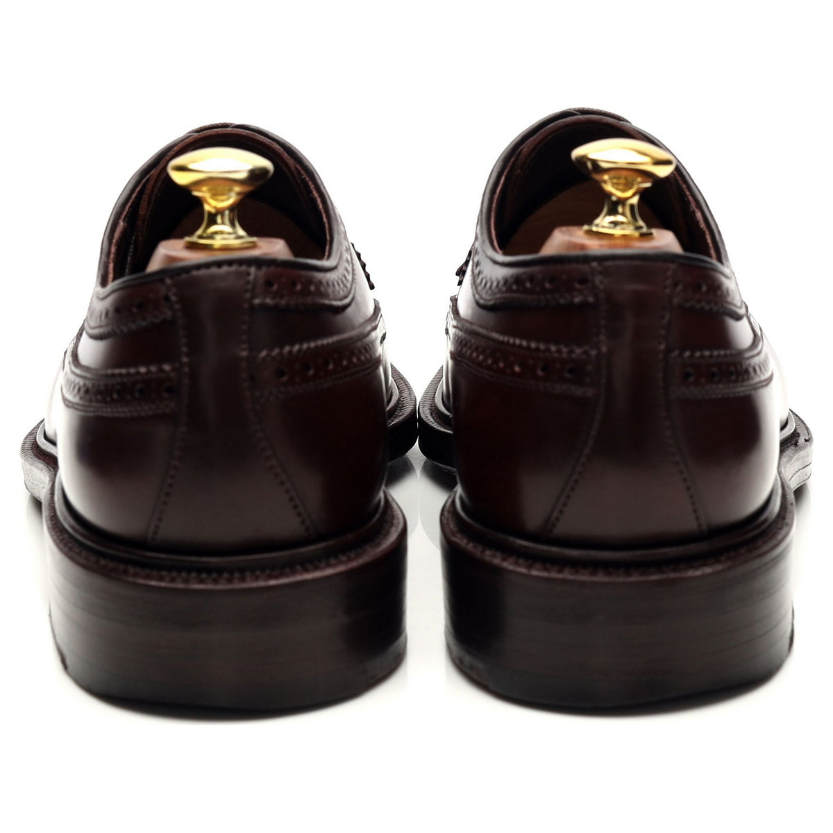 &#39;532&#39; Burgundy Cordovan Leather Derby Brogues UK 8 EE