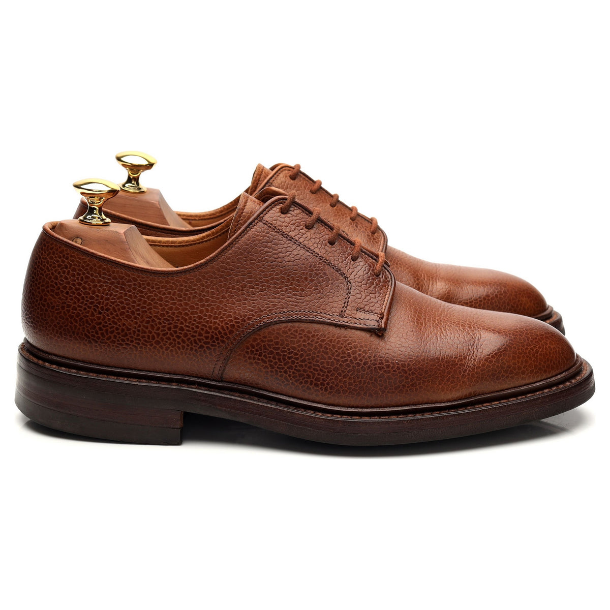 &#39;Grasmere&#39; Tan Brown Grain Leather Derby UK 6 E