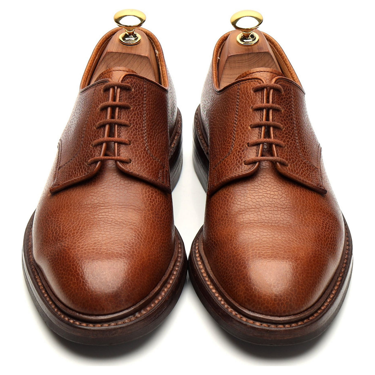 &#39;Grasmere&#39; Tan Brown Grain Leather Derby UK 6 E