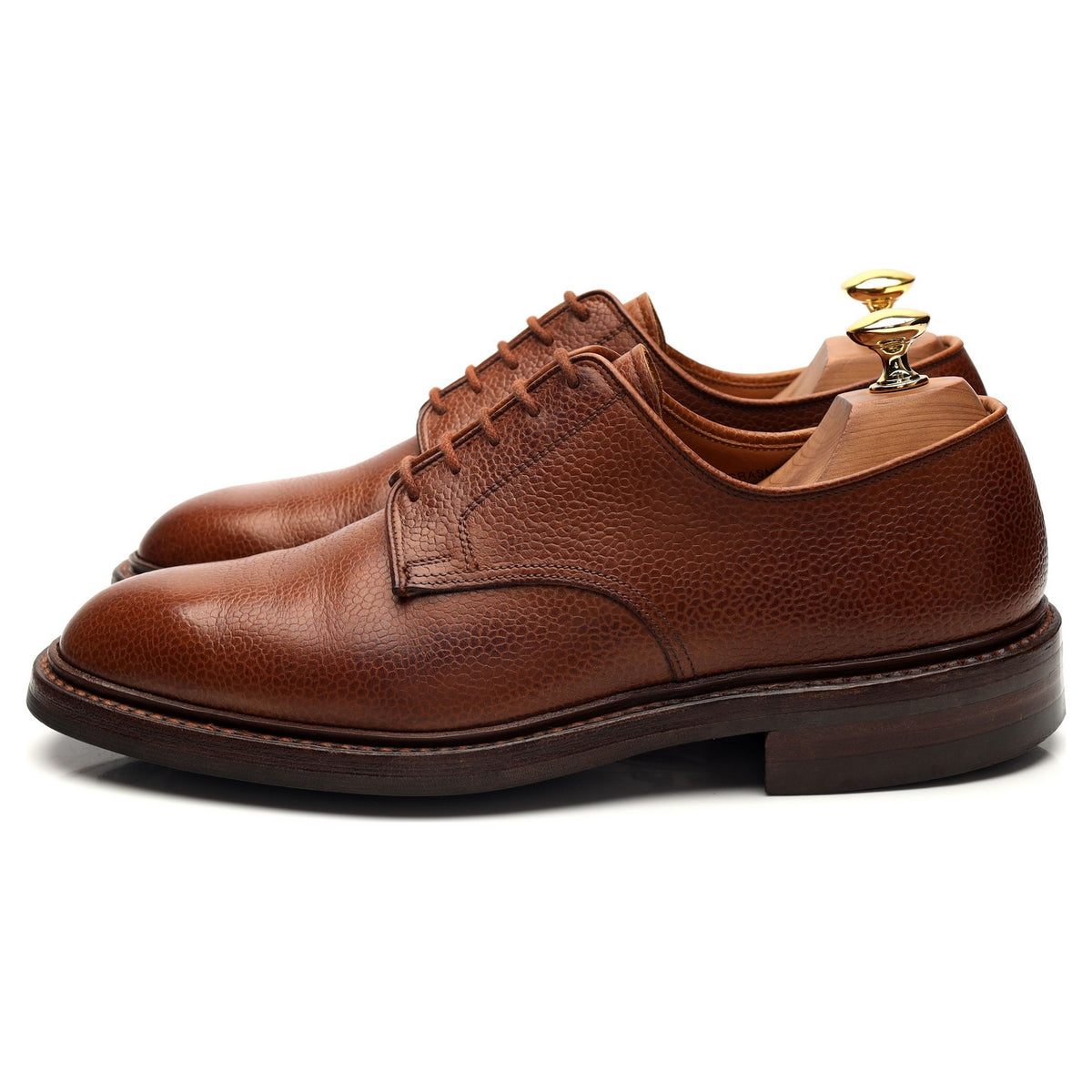 &#39;Grasmere&#39; Tan Brown Grain Leather Derby UK 6 E