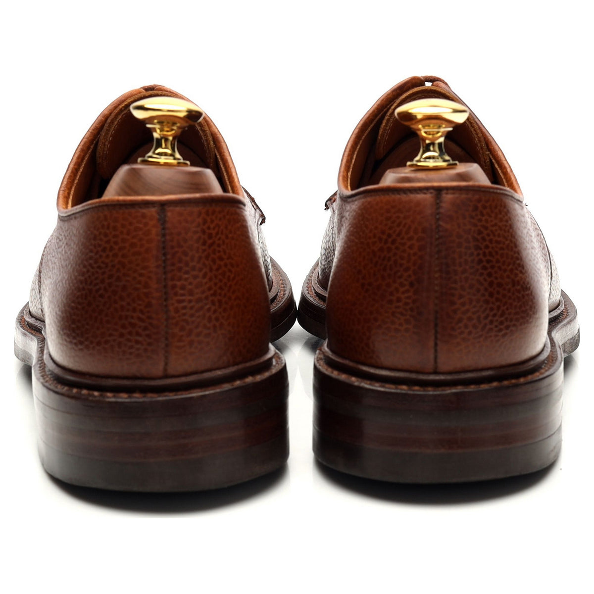 &#39;Grasmere&#39; Tan Brown Grain Leather Derby UK 6 E