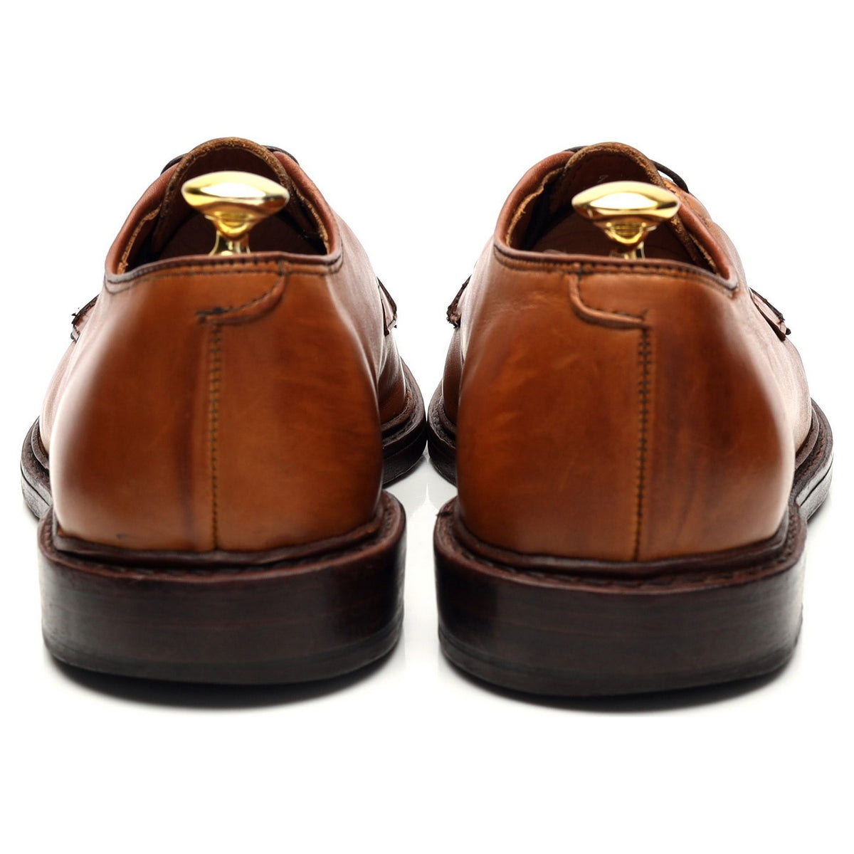 Tan Brown Leather Derby UK 8 US 9 E