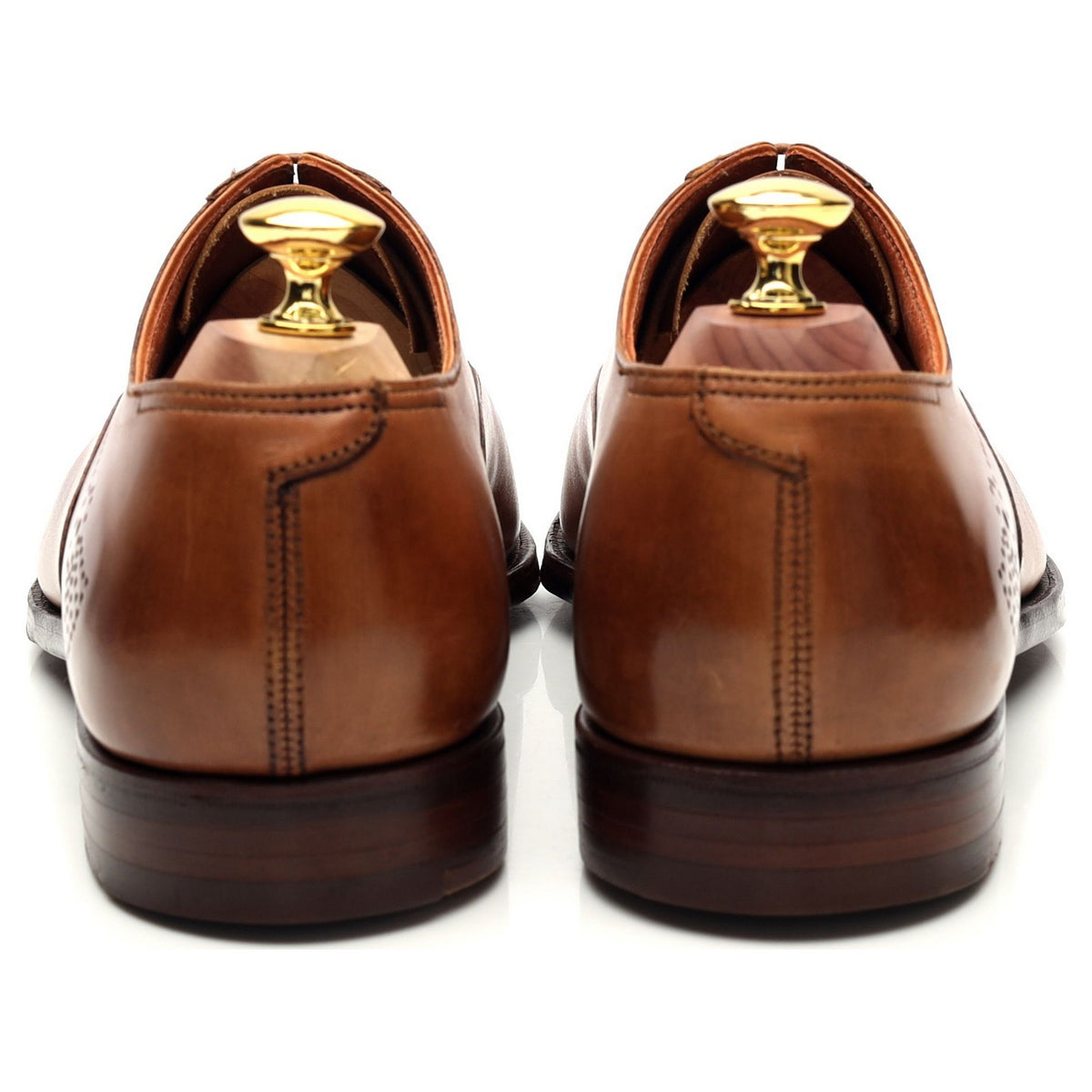 &#39;Rosemoor&#39; Tan Brown Leather Oxford UK 7.5 E