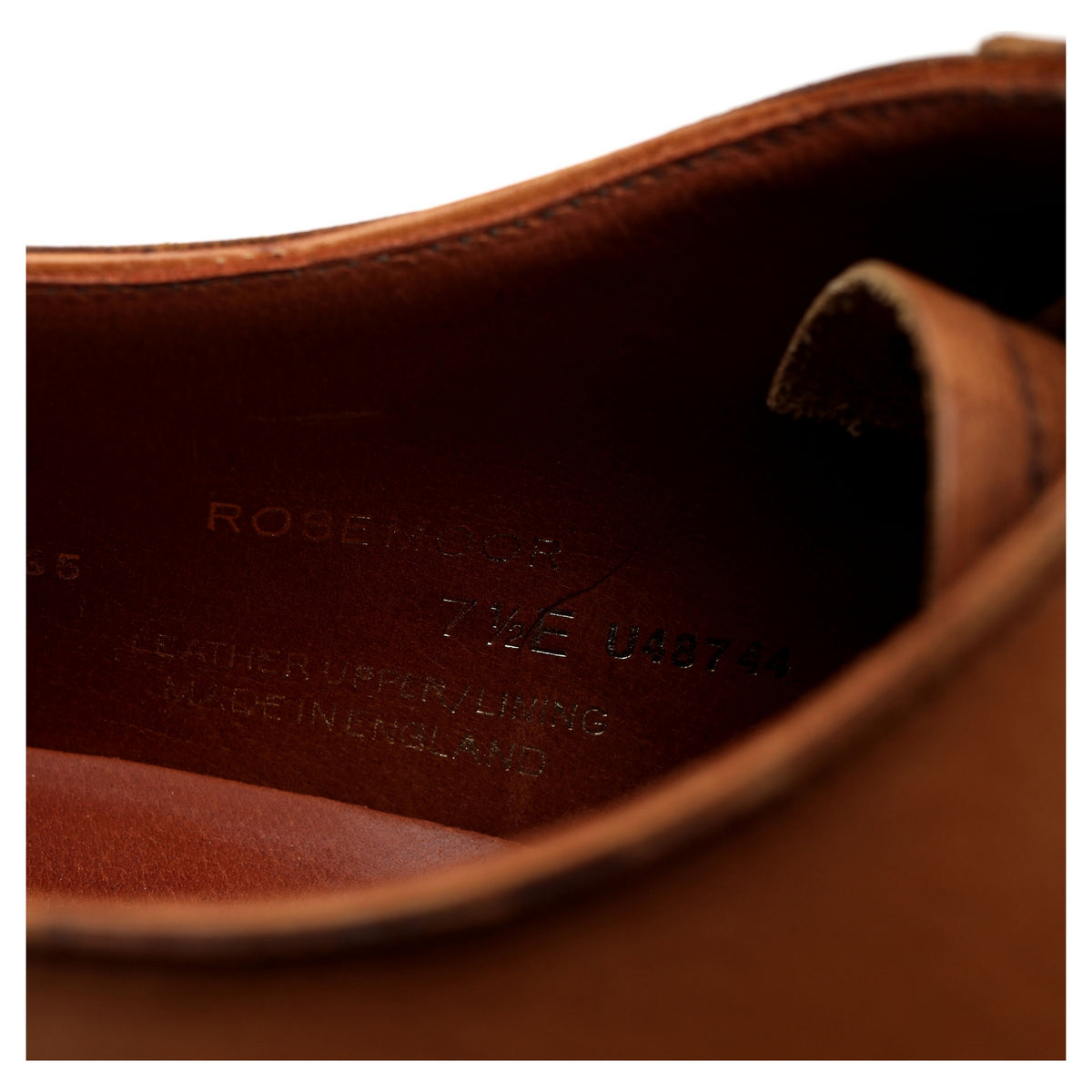 &#39;Rosemoor&#39; Tan Brown Leather Oxford UK 7.5 E