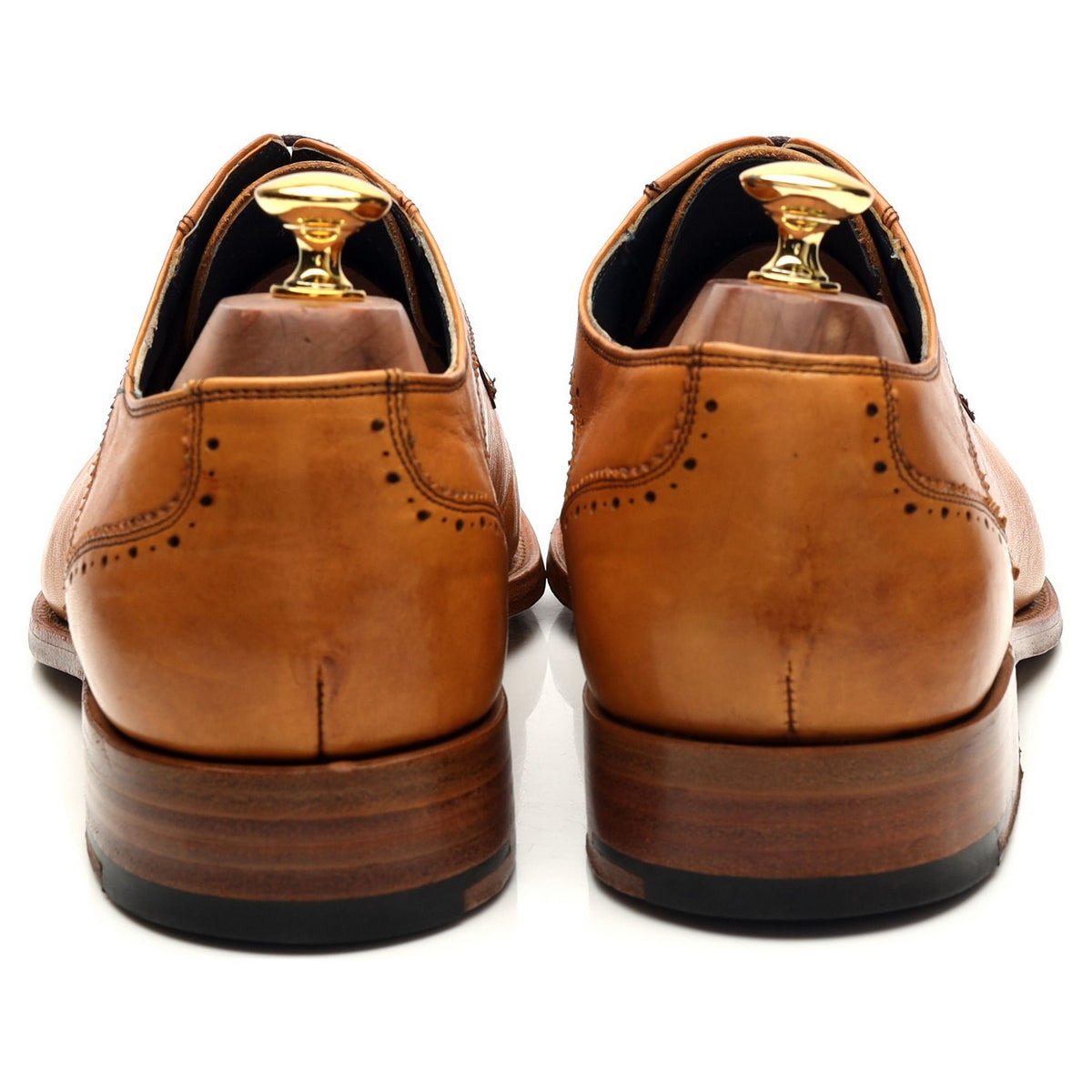 &#39;Blake&#39; Tan Brown Leather Derby UK 10 F