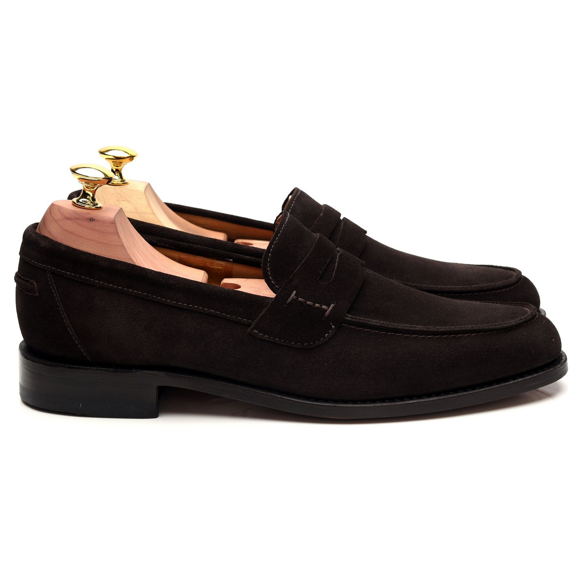 &#39;256&#39; Dark Brown Suede Loafer UK 7.5 F