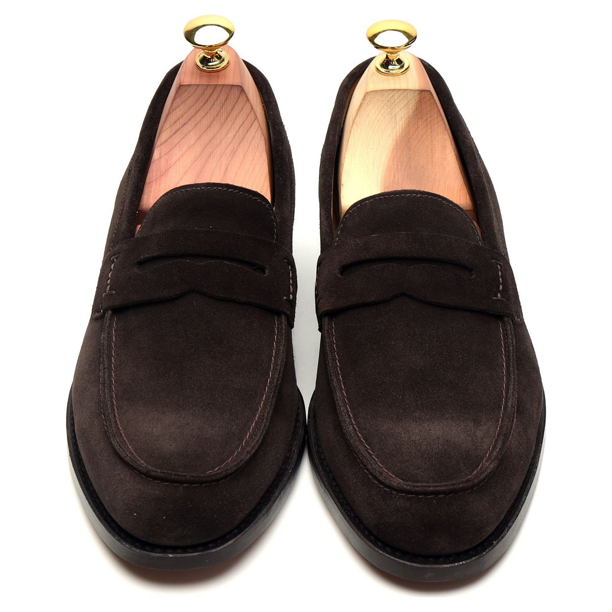 &#39;256&#39; Dark Brown Suede Loafer UK 7.5 F